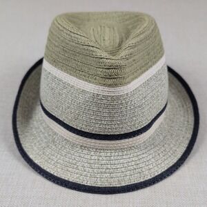 Quagga‎ Unisex Modern Straw Fedora Hat One Size Coastal Summer Boho